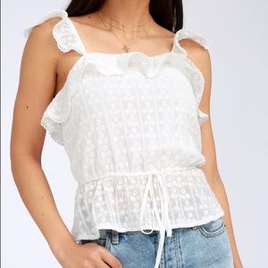 NEVER WORN J.O.A white tank top